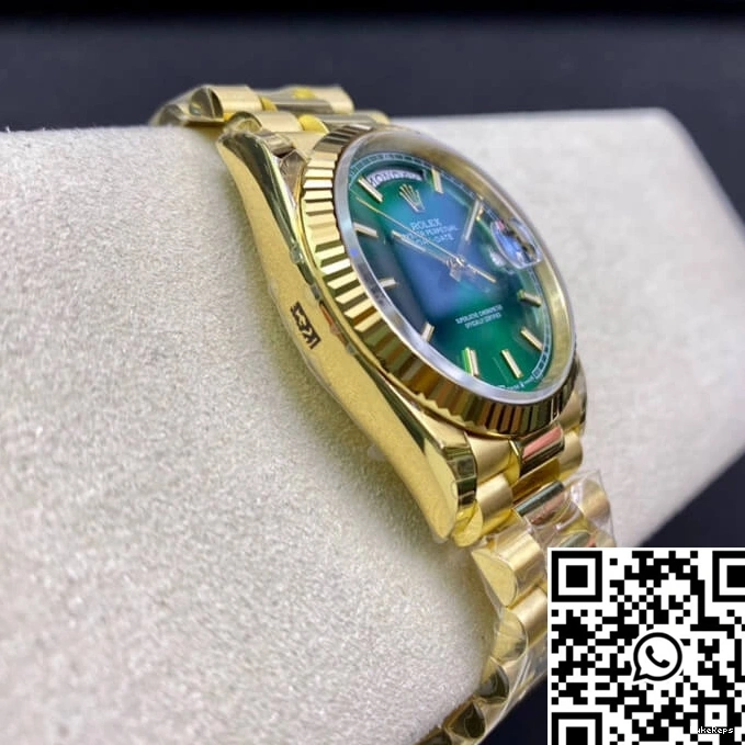Green Rolex EW Day Date Dial 118238 Factory 0523
